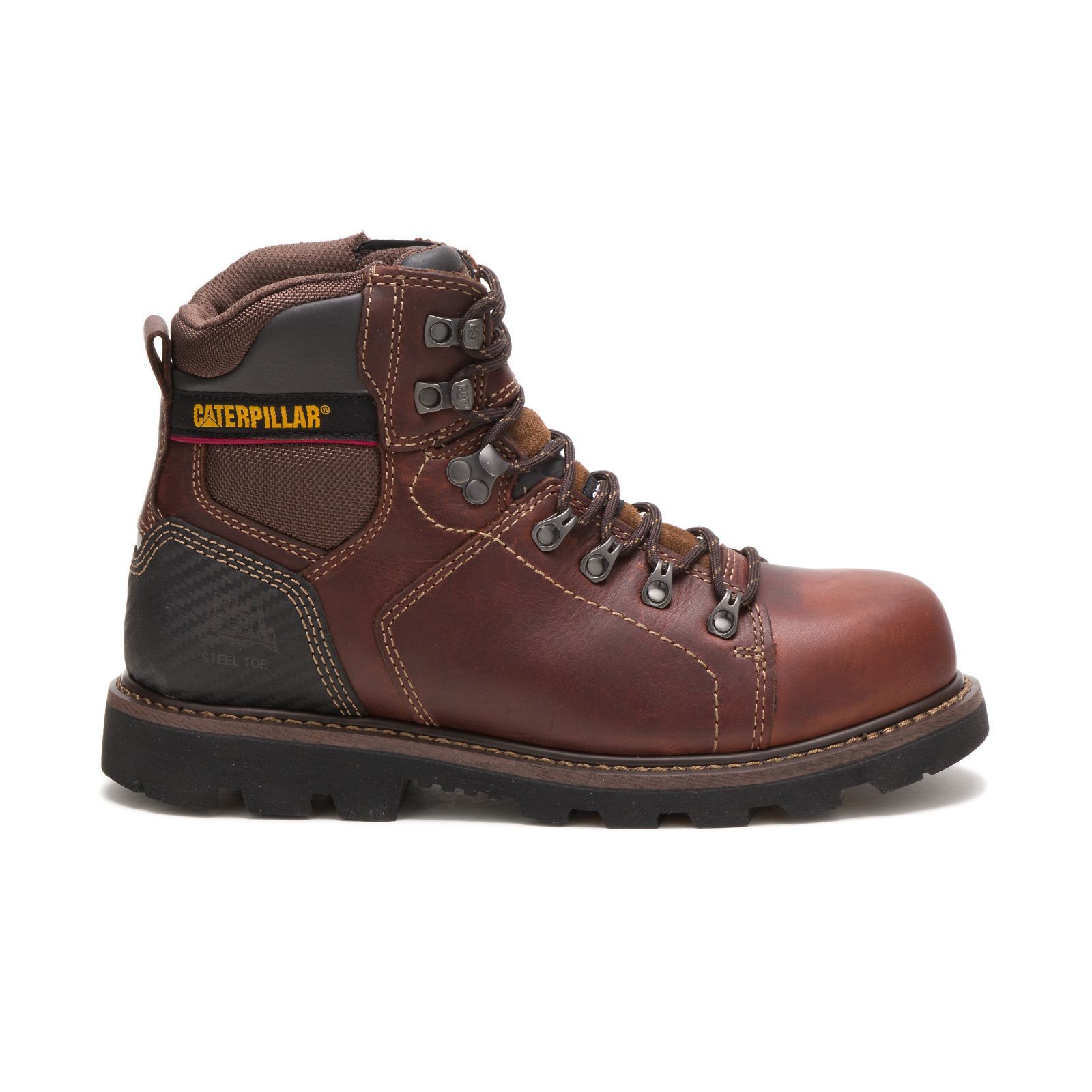 Caterpillar Alaska 2.0 Steel Toe Philippines - Mens Steel Toe Boots - Brown 84703ODLB